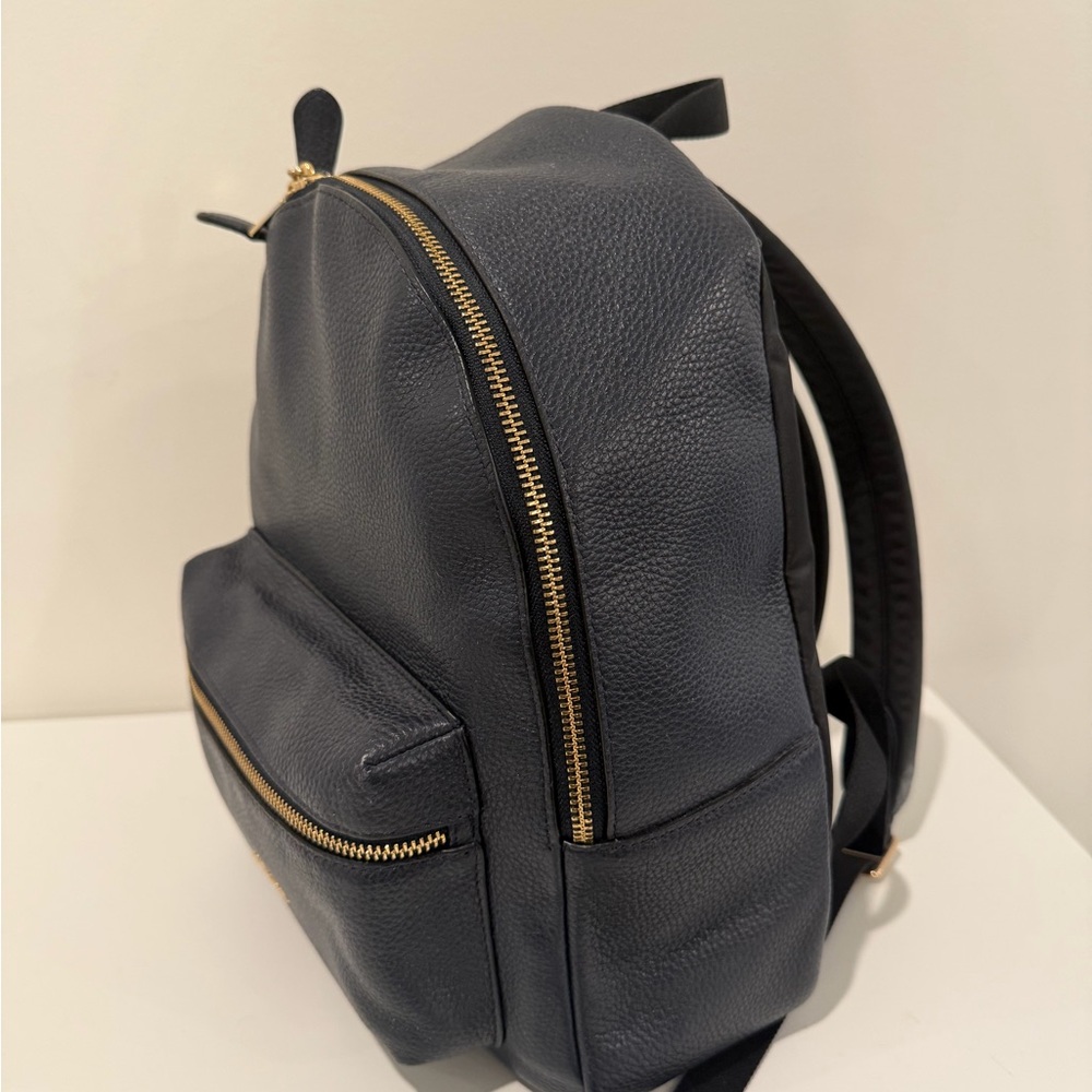 Coach Charlie Navy Leather Backpack - Picture 4 of 8